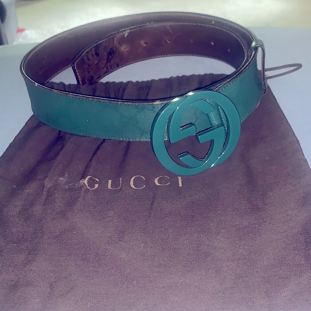 100% Authentic Gucci belt (Green)